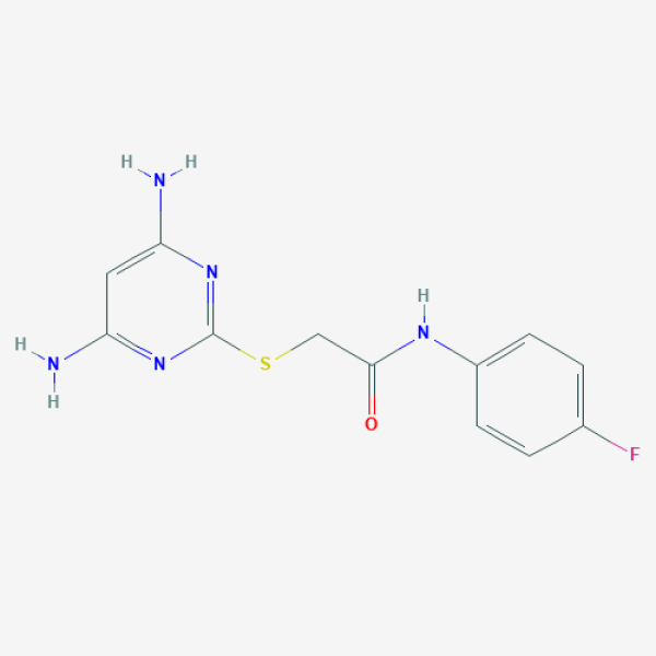 Structure image - 2-[(4,6-diaminopyrimidin-2-yl)sulfanyl]-N-(4-fluorophenyl)acetamide