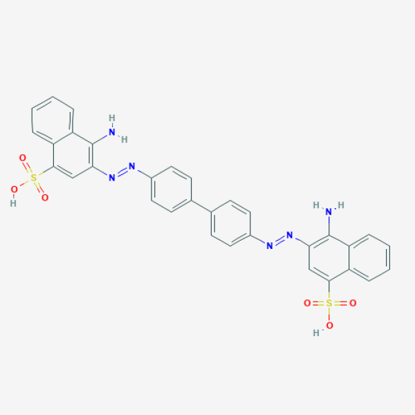 Structure image - 3,3'-(Biphenyl-4,4'-diyldidiazene-2,1-diyl)bis(4-aminonaphthalene-1-sulfonic acid)