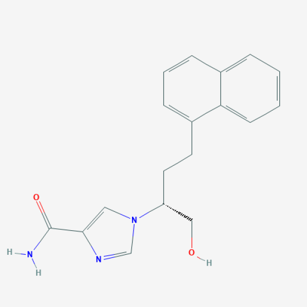 Structure image - 1-((1R)-1-(Hydroxymethyl)-3-(1-naphthyl)propyl)-1H-imidazole-4-carboxamide