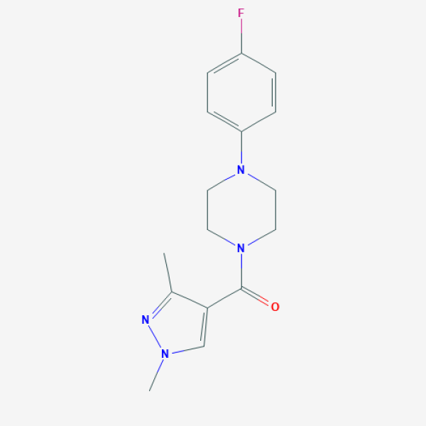 Structure image - (1,3-Dimethylpyrazol-4-yl)-[4-(4-fluorophenyl)piperazin-1-yl]methanone