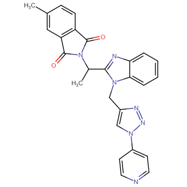 Structure image - 1,2,3-triazole-phtalimide compound E40