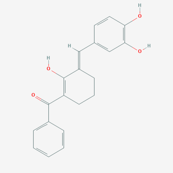 Structure image - [(3E)-3-[(3,4-Dihydroxyphenyl)methylidene]-2-hydroxycyclohexen-1-yl]-phenylmethanone
