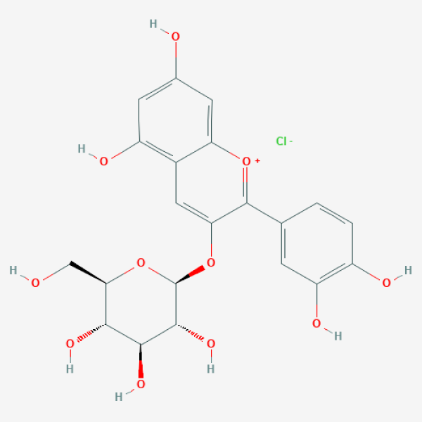 Structure image - Cyanidin-3-O-glucoside