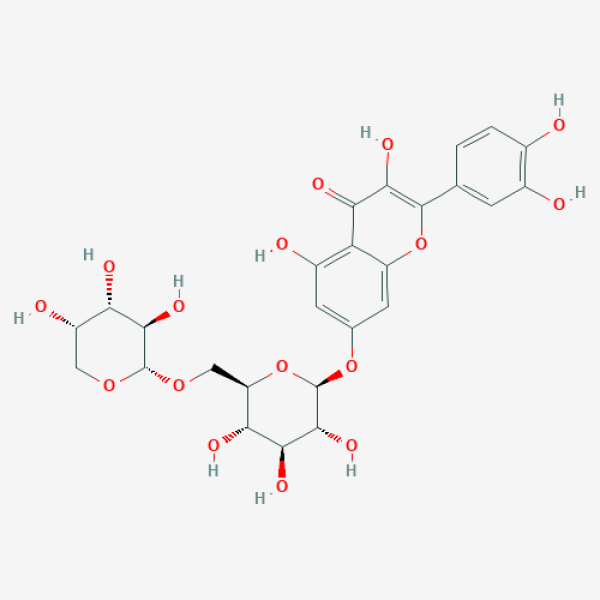 Structure image - Quercimeritrin 6”-O-L-arabinopyranoside
