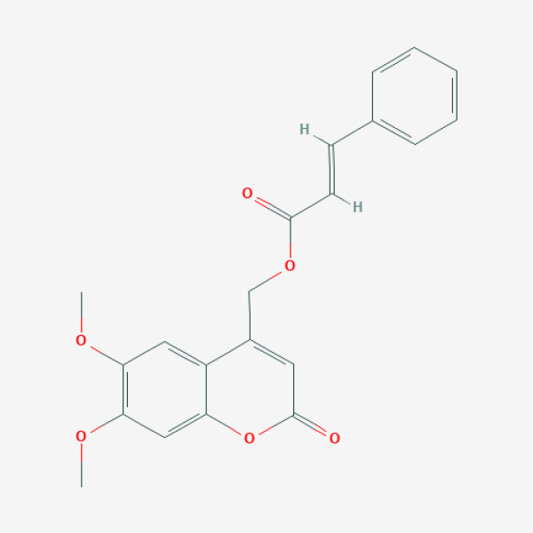 Structure image - 4-(3-Phenylacryloyloxymethyl)-6,7-dimethoxycoumarin