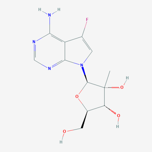 Structure image - (2R,3R,4R,5R)-2-(4-Amino-5-fluoropyrrolo[2,3-d]pyrimidin-7-yl)-5-(hydroxymethyl)-3-methyloxolane-3,4-diol