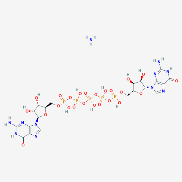 Structure image - Azane;bis[[[(2R,3S,4R,5R)-5-(2-amino-6-oxo-1H-purin-9-yl)-3,4-dihydroxyoxolan-2-yl]methoxy-hydroxyphosphoryl]oxy-hydroxyphosphoryl] hydrogen phosphate